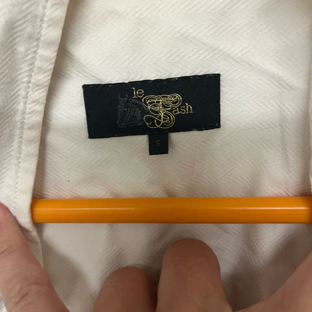 Le Fash navy and white show shirt - Picture 2 of 2